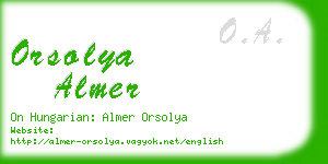 orsolya almer business card